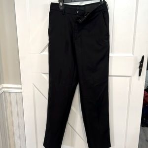 Men’s Hagar Black Straight Fit suit dress Pants super flex waistband 30x32